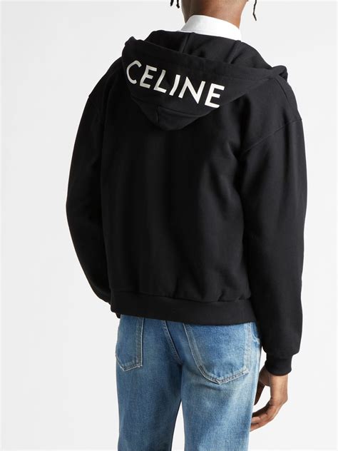 celine black shirt|Celine zip up.